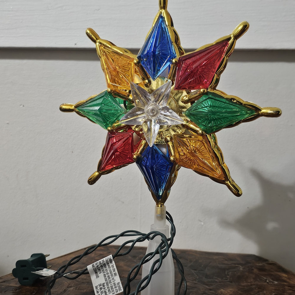 Multicolor Star Tree Topper - Picture 2 of 4